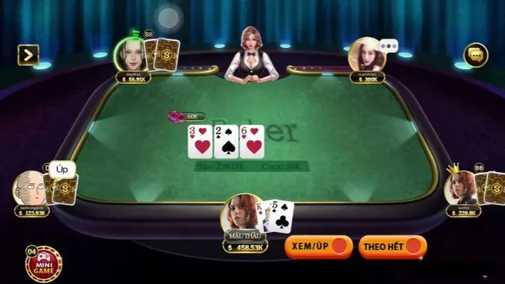 Menu giao diện game Poker Go 88