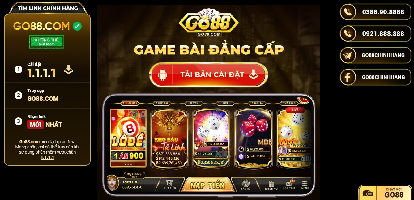 lý do nên bấm tải Go88 chơi game trả thưởng