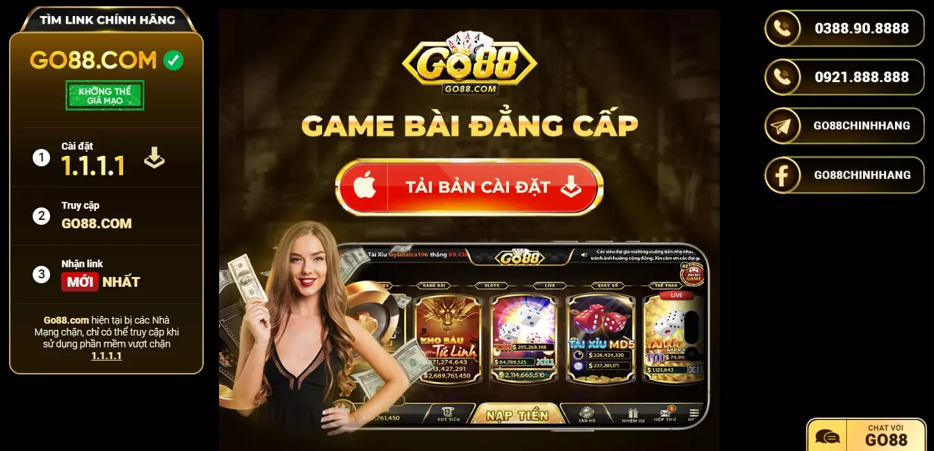 những thể loại game hot hit đến từ sân chơi Go88 android