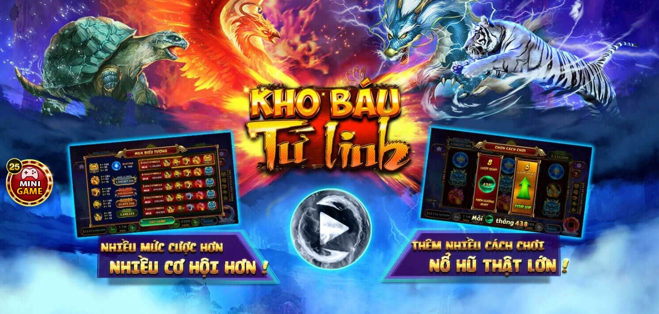 game nổ hũ Kho báu tứ linh tại link vào Go88