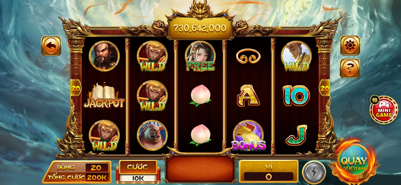 chi tiết về slot Tây du ký Go88 online 